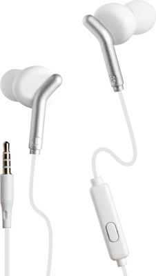 ZEBRONICS ZEB-BRO, With In-Line MiC, 3.5mm Jack, 10mm drivers, Compatible for Phone/Tablet Wired(White, In the Ear)