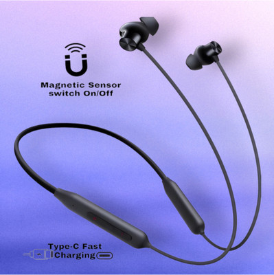 TWS Pro Neckband With Upto 48 Hours Playback & Fast Charging Earphone_EY Bluetooth & Wired(Black, In the Ear)