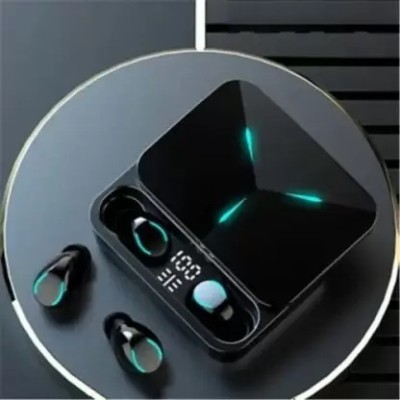 NKL Stylish LED Display EarBuds Wireless Bluetooth With Portable Charging Case 20 Bluetooth Headset(Black, True Wireless)