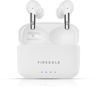 FIREGOLD Tws 165 Earbud Hd Stereo Sound & ENC Mic, 60hr playtime Bluetooth(White, In the Ear)