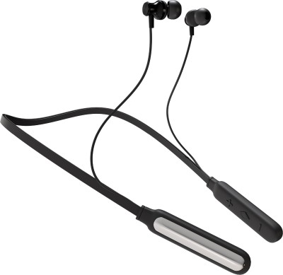 IZWI IZ47 Vibez - 48 Hour Playtime Bluetooth Headphone Neckband Earphone (Black4) Bluetooth & Wired(Black, In the Ear)