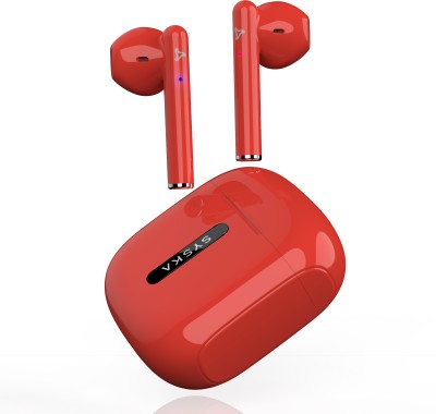 Syska SonicBuds X1 Bluetooth Headset(Ruby Red, True Wireless)