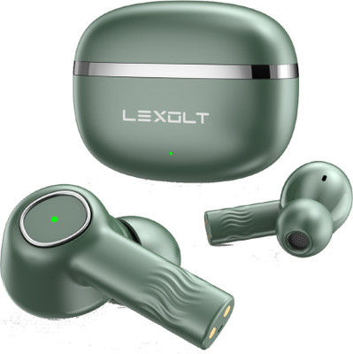 120 Hours Playtime & ENC Crystal Bionic Sound Bluetooth Earbuds Bluetooth Headset(GREEN, True Wireless)