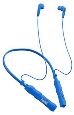 Qeikim Magnet Bluetooth Earphone Headphone with Mic, Sweatproof Sports Bluetooth Headset(Blue, In the Ear)