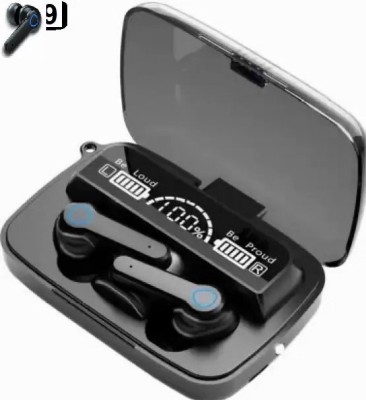 GIZMOS GALLERY M19 LED Display TWS Wireless Earbuds Bluetooth Headset Upto 48H ASAP Charge A12 Bluetooth Headset(Black, True Wireless)