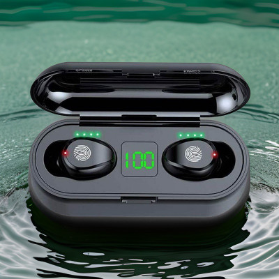 FRONY T68_F9 48-Hour Playback TWS: HD Sound, Touch Controls, Water Resistant Bluetooth(Black, In the Ear)