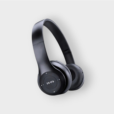 house of common Foldable Bluetooth Stereo Headphones with Mic & SD Card_HP Bluetooth & Wired(Black, On the Ear)