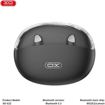 Xo professional XO-G22 TWS Dual Mic ANC+ENC Noise Reduction Earphones BT v5.3 9Hrs Black Bluetooth(Black, True Wireless)