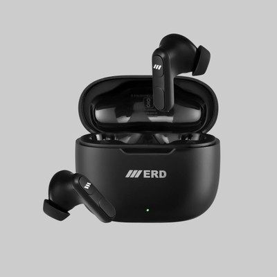 ERD TWS-20 True Wireless in Ear Earbuds with 30H Playtime Noise Cancelling Bluetooth Gaming(Black, In the Ear)
