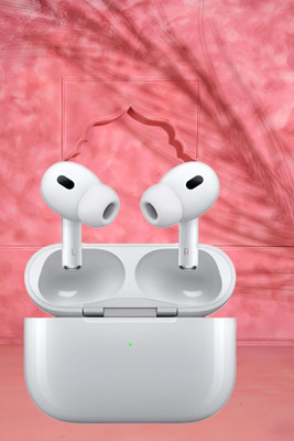 SANNO WORLD Earbuds Pro 2 (2nd generation) With Wireless Charging Case, ANC 08 (USB-C) Bluetooth(White, True Wireless)
