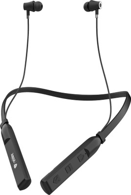 Aroma NB119B Badshah Upto 60 Hours Playtime* Fast Charging Dual Pairing Neckband Bluetooth(Raging Black, In the Ear)