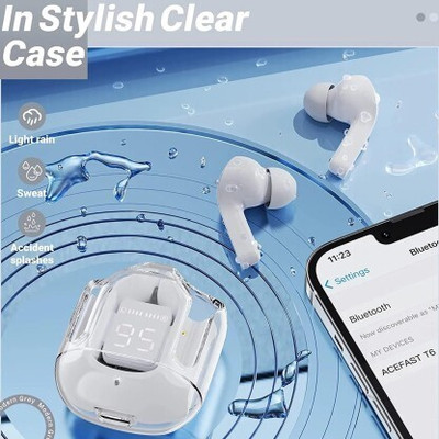 Mid Light Smart Design UltraPods Buds With Charging Case M4 Bluetooth(White, True Wireless)
