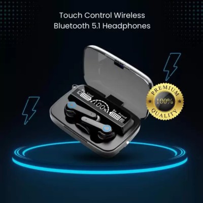 GPTRADE M19 LED Display TWS Wireless Earbuds Bluetooth Headset Upto 48H ASAP Charge A337 Bluetooth Headset(Black, True Wireless)