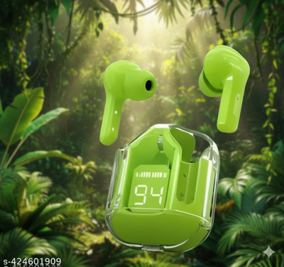 Wingster Ultrapods Max TWS Earphones with HiFi Sound, Long Playtime & Charging Bluetooth Bluetooth(Green, True Wireless)