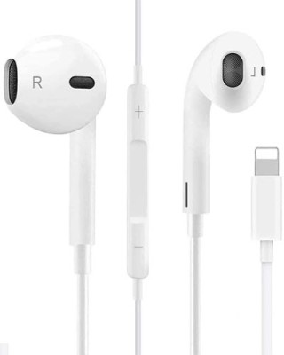 Vntex Wired Earphone Built-in MiC ,For iPhone -7/8/X/XS/XR/11/12/13/14/PRO/MAX Wired Headset(IPHONE WIRED EARPHONE, White, In the Ear)