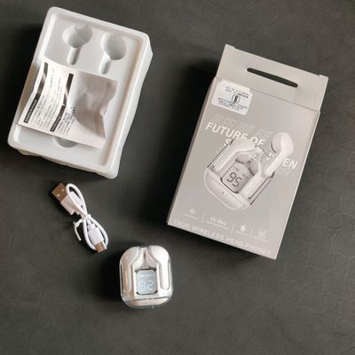 Techfly Ultrapods Gaming V5.3 Sweatproof True Wireless ANC Earbuds u39 Bluetooth(White, True Wireless)