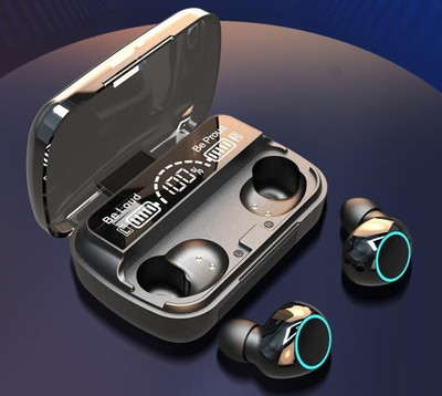 Seashot M10 TWS Bluetooth in Ear Wireless Earbuds Bluetooth 5.1 Heavy bass Bluetooth(Black, True Wireless)