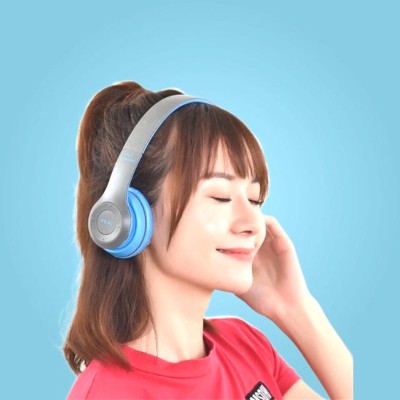 ROAR IP-945 P47 Headset Super Extra Bass Bluetooth Headset (Furious On the Ear) Bluetooth Headset(Multicolor, True Wireless)