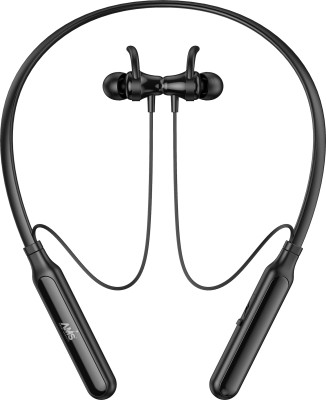 AAMS Vibration Call Alert Wireless Neckband 72Hrs Playtime With HD Sound, Magnetic Bluetooth Headset(Black, In the Ear)