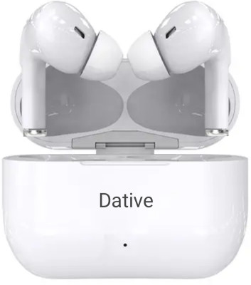 DATIVE Tws/Earbuds/v5.0 with 24 Hours Playtime, Small size Bluetooth(White, True Wireless)