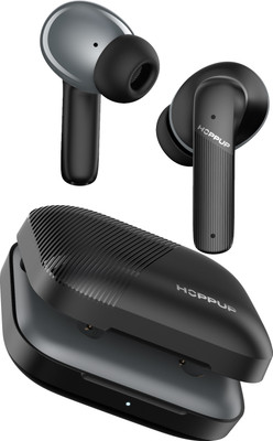 HOPPUP AirDoze Z51 with 4 Mic ENC, 13MM Drivers, 50H Playtime, 40MS Low Latency 5.4V Bluetooth(Black, Grey, True Wireless)