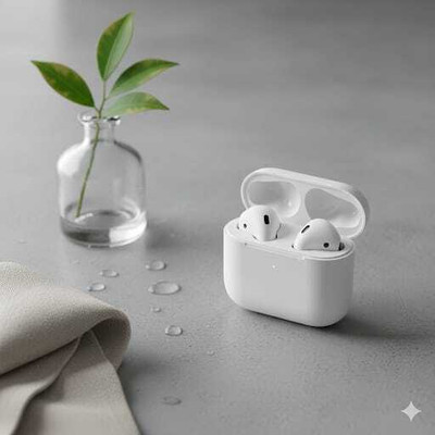 Shivana In-Ear Earbuds Wireless with Mic Bluetooth(White, True Wireless)