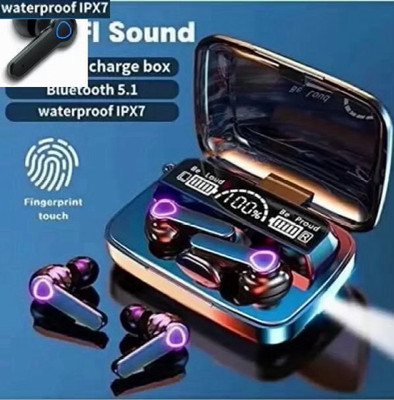 Mid Light M19 Wireless Earbuds Bluetooth headset ADVANCE ASAP Charge with Power Bank D497 Bluetooth(Black, True Wireless)