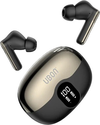 delphine j30 bluetooth earbuds 36 hours playtime and inbuilt led Digital Display Bluetooth(Black, In the Ear)