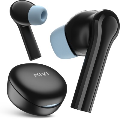 Mivi DuoPods D4 TWS,Rich Bass,50H Playtime,AI ENC,Low Latency,13mm,5.3 BT Bluetooth Headset(Black, True Wireless)