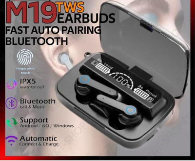 Mid Light M19 Wireless Earbuds Bluetooth headset ADVANCE ASAP Charge with Power Bank D441 Bluetooth(Black, True Wireless)
