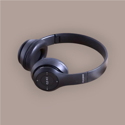 house of common Collapsible Bluetooth Headset featuring Turbo Bass Boost_U7 Bluetooth & Wired(Black, On the Ear)