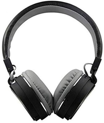 MECKWELL SH12 Sound Headphone Bluetooth,Wired Headset with Mic Bluetooth Headset(Black, Grey, On the Ear)