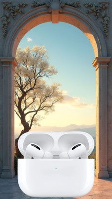 SANNO WORLD Earbuds Pro Pro 2 (2nd generation) 816 MagSafe Case-(USB-C) Bluetooth(White, In the Ear)