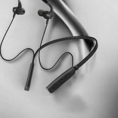 GPQ STORE Rokerz 235 Pro Wireless Bluetooth Neckband(0.4323 Bluetooth(Black, In the Ear)