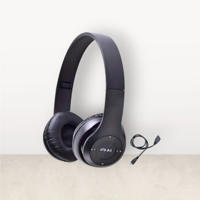 house of common Fold Wireless UltraBass Signature Sound_LM Bluetooth & Wired(Black, On the Ear)
