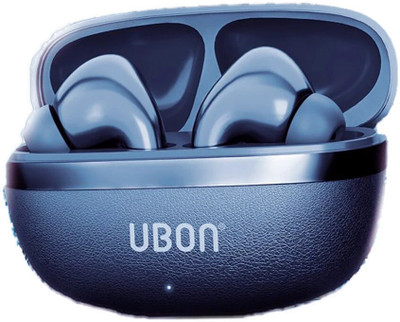 renotch Karma J28, IPX5, HD Sound v5.3, 36 Hr Playtime & ANC Enable With Silicone Cover Bluetooth(Navy Blue, In the Ear)