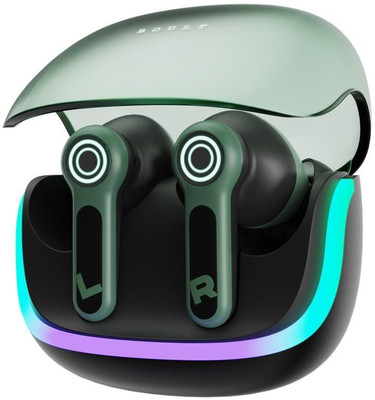 Boult Z40 Gaming with 60H Battery, App Support, Dual Pairing, 4 Mic ENC, RGB LED, 5.4v Bluetooth(Black Moss, True Wireless)