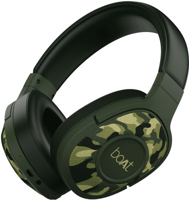 boAt Rckerz 550 Bluetooth(Army Green, On the Ear)
