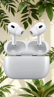 SAIBABA Earbuds Pro 2 (2nd generation) With Wireless Charging Case, ANC 12 (USB-C) Bluetooth(White, True Wireless)
