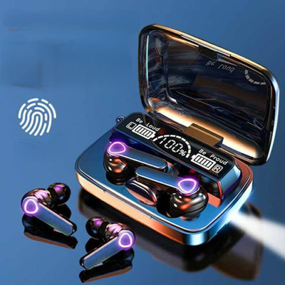 GWALBROS New Edition TWS M19 Gaming Earbuds Bluetooth 5.0 Wireless LED Digital Display_10 Bluetooth(Black, In the Ear)