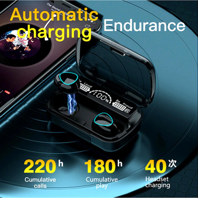 GUGGU (Earbuds) M10 Earbuds Music Play 5 hours With Touch Version HD Voice Call _HAL1 Bluetooth(Multicolor, True Wireless)