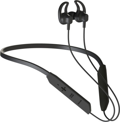 CIHROX Neckband Bluetooth Headphones IPX5 Waterproof Noise Cancelling Headset Bluetooth Headset(Black, In the Ear)
