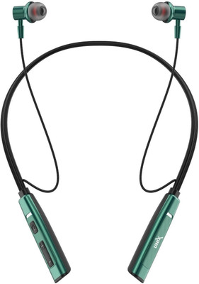 Unix Elite-7 Long battery life 42 Hour Hybrid driver setup USB-C Wireless Neckband Bluetooth(Green, In the Ear)