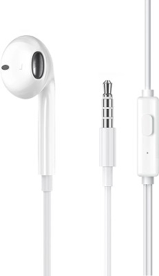 snowbudy 3.5MM Deep Bass For O_PPO Reno Series Wired Earphone Wired Headset(White, In the Ear)