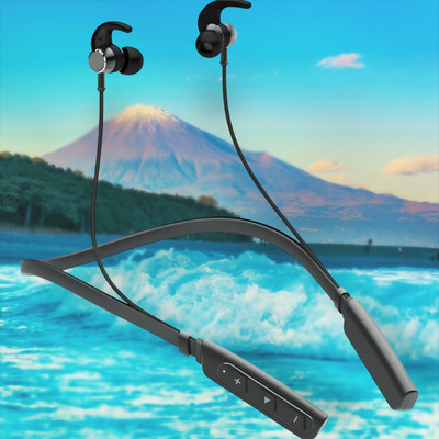 QPG STORE Rokerz 235 Pro Wireless Bluetooth Neckband(0.1122 Bluetooth(Black, In the Ear)