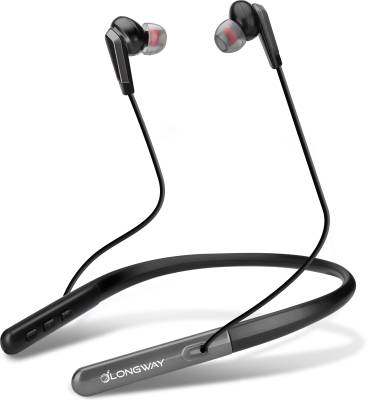 Longway Evoke 355 with Fast Charge and upto 45 Hours Playback Bluetooth Headset