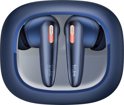 truke Crystal Bass earbuds with 13mm Drivers, Made in India, 70Hrs Playtime, 4-Mic ENC Bluetooth(CobaltBlue, True Wireless)