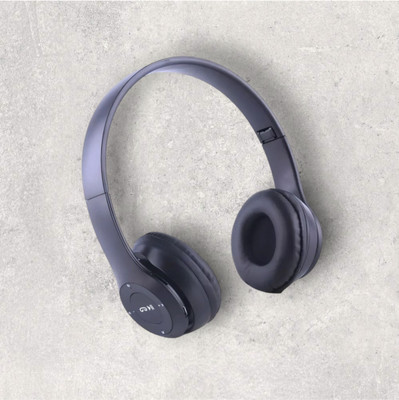 house of common Foldable Bluetooth E-Sports Headphones with Built-in Microphone_FF Bluetooth & Wired(Black, On the Ear)