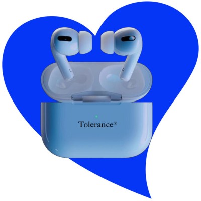 TOLERANCE ProPlus Joy with 13mm Drivers, Stereo Calls, 24Hrs Playtime,Fast Charging A36 Bluetooth Headset(White, In the Ear)