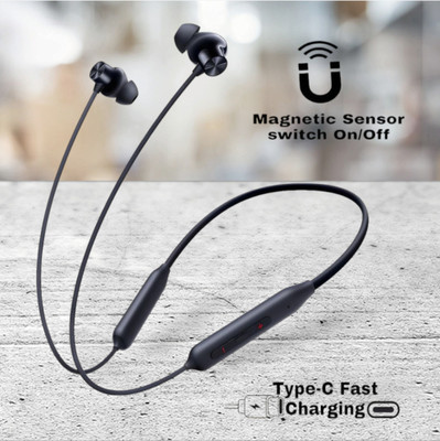 GDS High-Fidelity Wireless Neckband - Long-Lasting Battery & Deep Sound_XD Bluetooth & Wired(Black, In the Ear)
